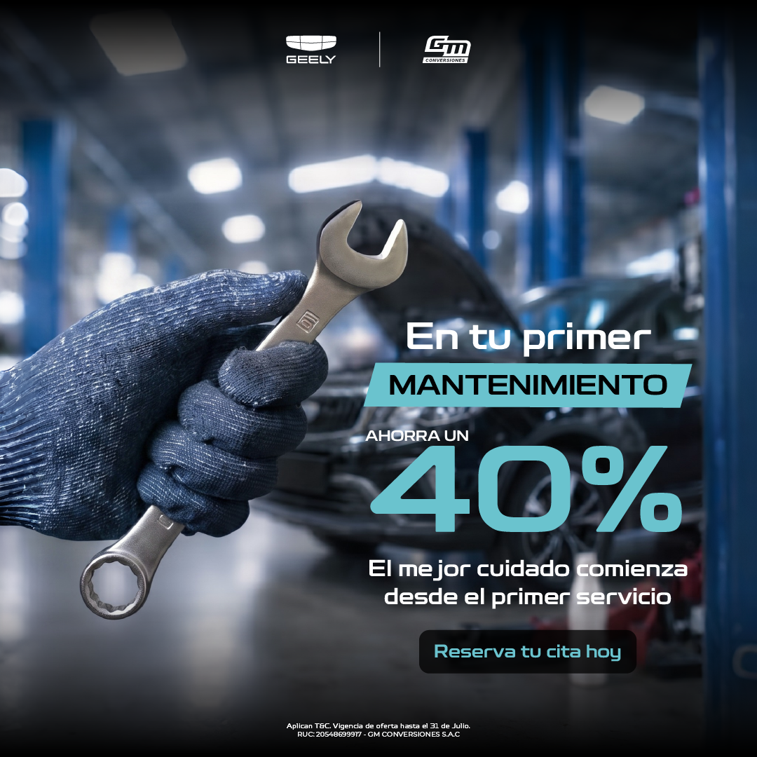 40% en tu primer mantenimiento